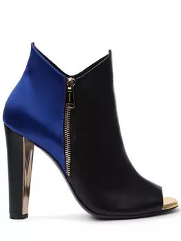 Кожаные ботильоны