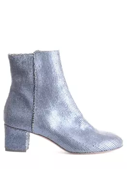 Кожаные ботильоны