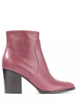 Кожаные ботильоны