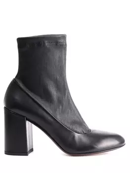 Кожаные ботильоны