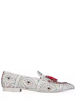 Кожаные лоферы с декором