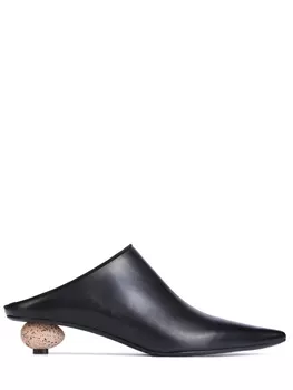 Кожаные мюли