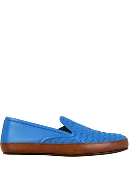 Кожаные слипоны