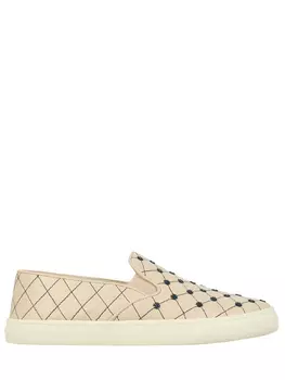 Кожаные слипоны