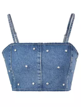 Кроп-топ джинсовый DAN MARALEX