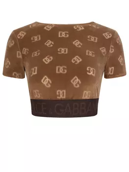 Кроп-топ хлопковый DOLCE & GABBANA