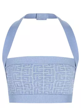 Кроп-топ из вискозы BALMAIN