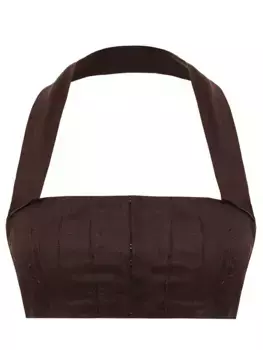 Кроп-топ льняной