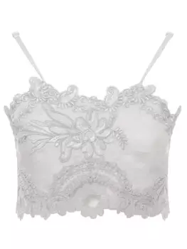 Кроп-топ с кружевом