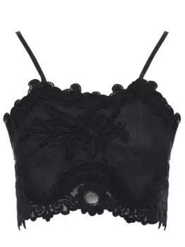 Кроп-топ с кружевом