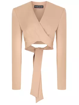 Кроп-жакет однотонный ANDREADAMO