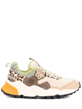 Кроссовки комбинированные на меху FLOWER MOUNTAIN