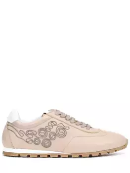 Кроссовки кожаные