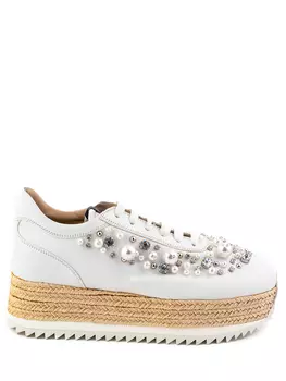 Кроссовки кожаные LE SILLA