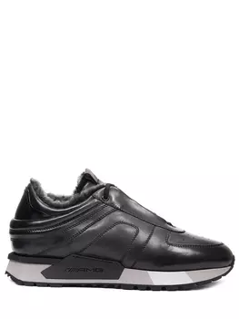 Кроссовки кожаные на меху