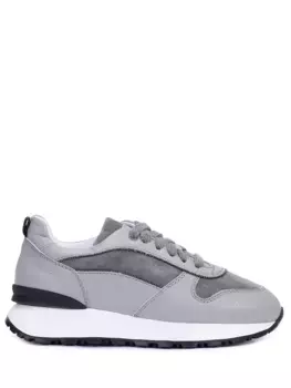 Кроссовки кожаные на меху