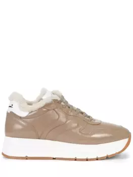 Кроссовки кожаные на меху