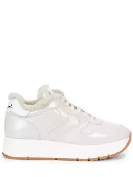 Кроссовки кожаные на меху