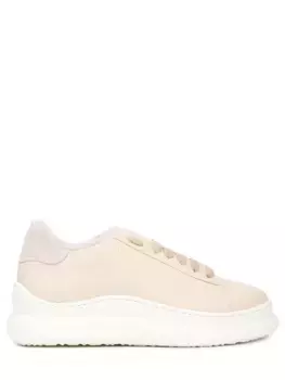 Кроссовки кожаные на меху