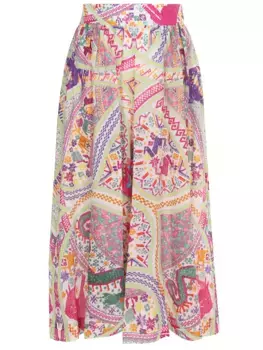 Кюлоты хлопковые с принтом