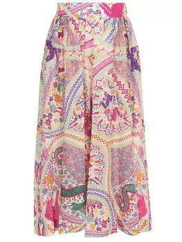 Кюлоты хлопковые с принтом ETRO