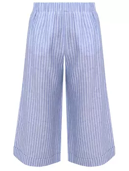 Кюлоты льняные в полоску