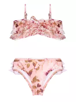 Купальник раздельный с принтом