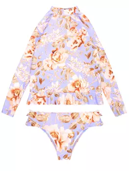 Купальный костюм с принтом