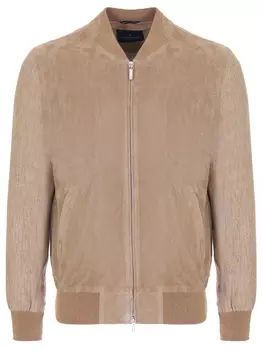 Куртка-бомбер комбинированная