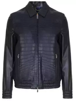 Куртка из кожи крокодила