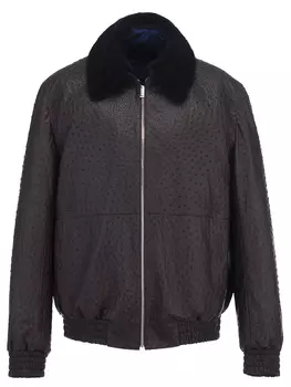 Куртка из кожи страуса BARDINI