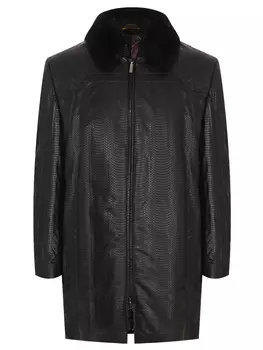 Куртка из кожи змеи с мехом норки ZILLI