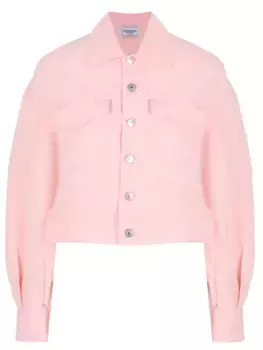 Куртка из вискозы и льна