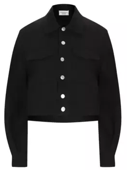 Куртка из вискозы и льна