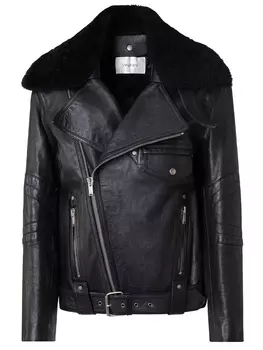 Куртка-косуха кожаная SAINT LAURENT