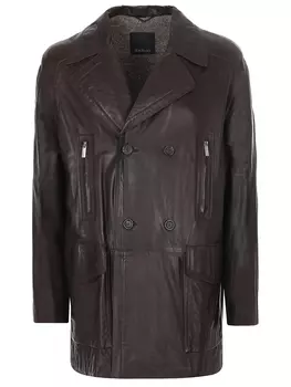 Куртка кожаная удлиненная MARINI