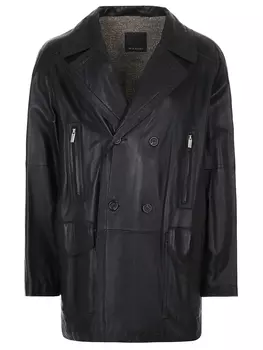 Куртка кожаная удлиненная MARINI