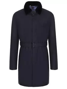 Куртка пуховая с меховой отделкой