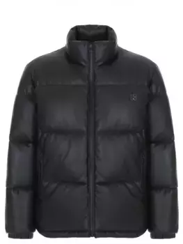 Куртка стеганая из экокожи