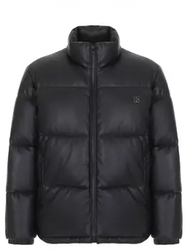 Куртка стеганая из экокожи HUGO