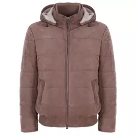 Куртка стеганая замшевая