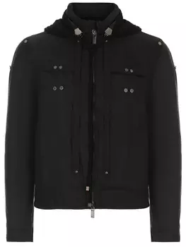 Куртка укороченная с капюшоном DIRK BIKKEMBERGS