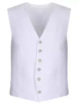 Льняной жилет