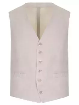 Льняной жилет