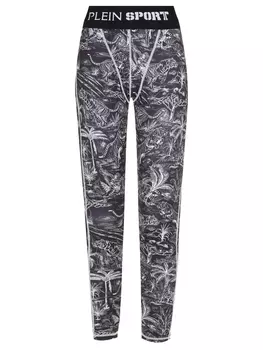 Леггинсы с принтом PLEIN SPORT