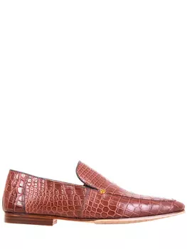 Лоферы из кожи крокодила