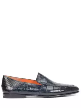 Лоферы из кожи крокодила