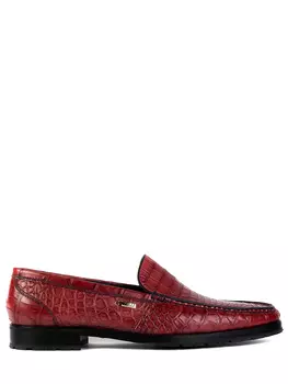 Лоферы из кожи крокодила ZILLI