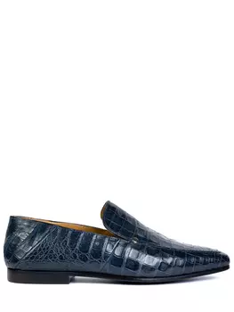Лоферы из кожи крокодила ZILLI