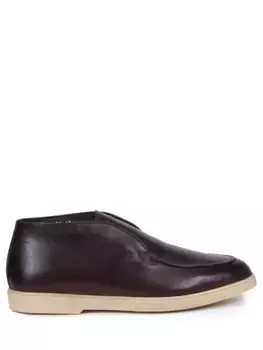 Лоферы кожаные на меху